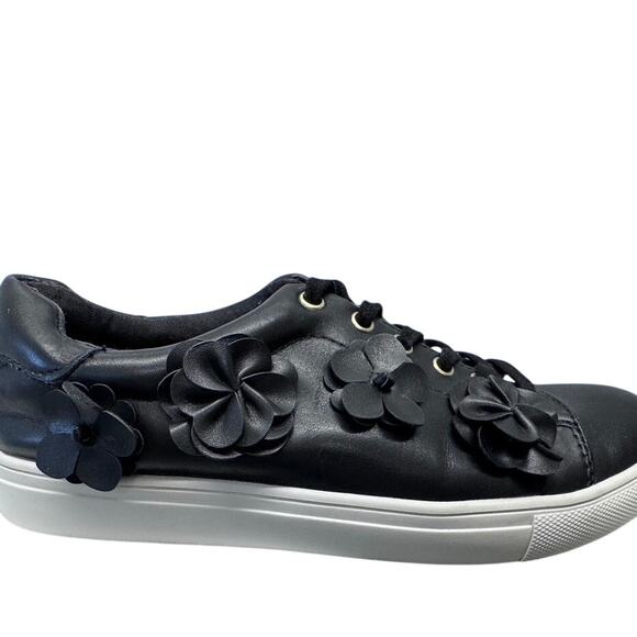 "NANETTE LEPORE" WINSLET, 8, Leather Sneakers, 3-D Flower,Fairy,Whimsygoth, - Picture 5 of 13